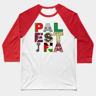 PALESTINA - Palestine Symbols - Front Baseball T-Shirt